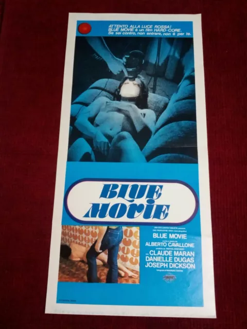 Locandina BLUE MOVIE Alberto Cavallone 1978 affiche poster playbill