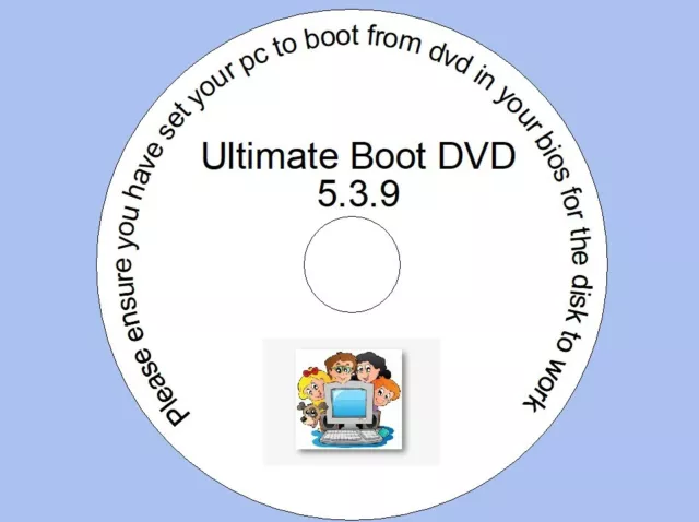 Ultimate Boot DVD Restore, Repair, and Recovery for Windows XP Vista 7 8 10