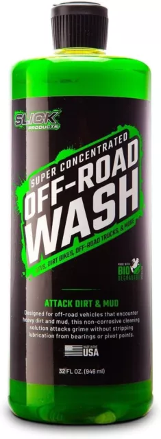 Slick Products Off-Road Wash Extra Thick Foaming Cleaning Solution, 32 oz