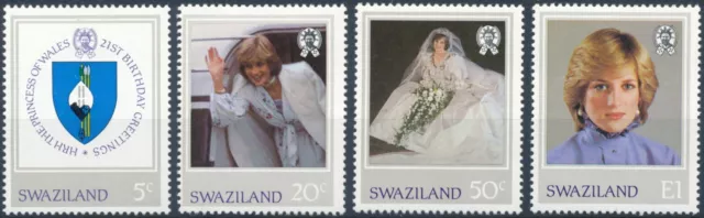 21st Birthday Princess of Wales - Swaziland 1982 - NM H - SG 404/7