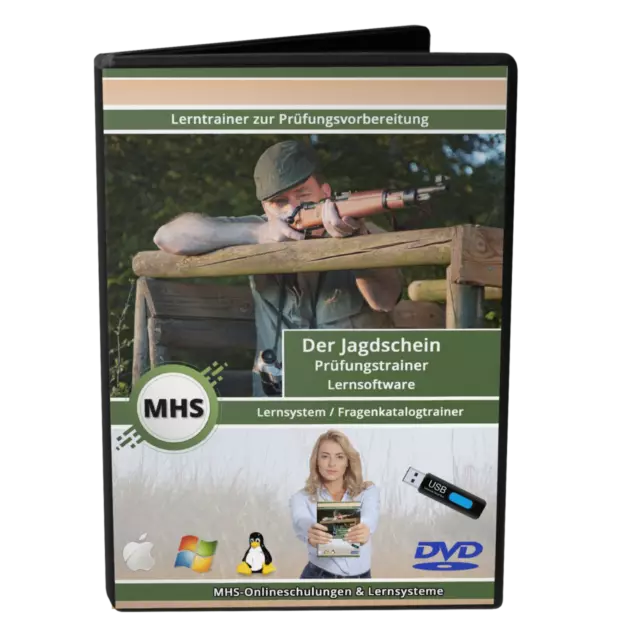Der Jagdschein (m/w/d) - Lerntrainer - auf DVD oder USB-Stick - Neue Version!