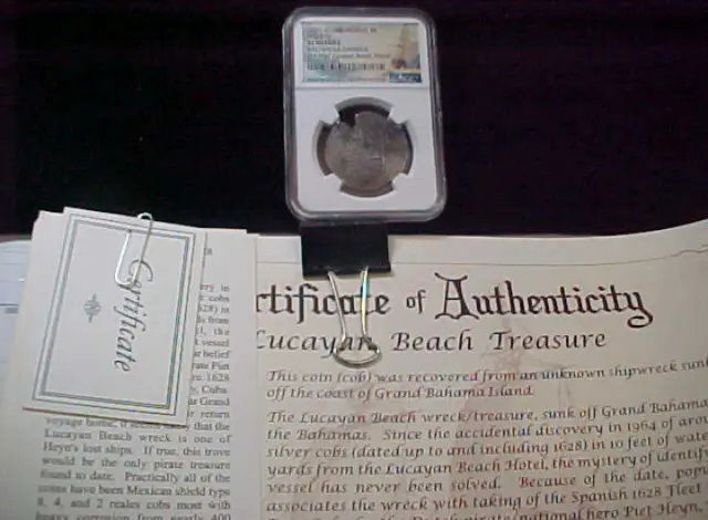 NGC XF 4 Reales Lucayan Beach Shipwreck 1628Pirate Treasure FIND ANOTHER POP 5/1