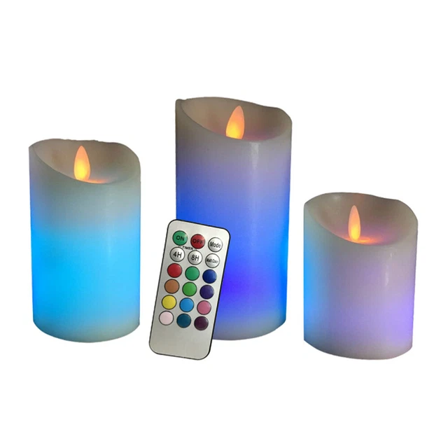 1 Set elektrisches kerzenlicht Flammenlose Votiv Kerzen Farbwechsel Kerze Drahtl