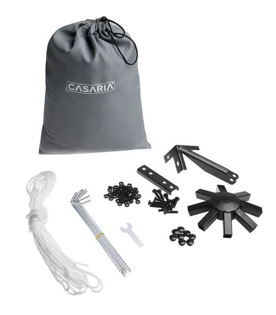 Pavillon Gartenzelt Gartenpavillon 3x3m Wasserabweisend Metall Luxus Garten Zelt 5