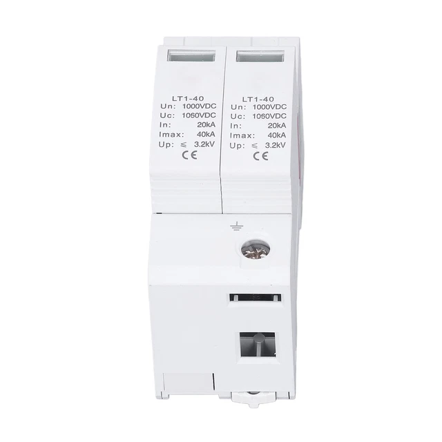 2P Flame Retardant Modular Photovoltaic Surge Protector DC1000V Photovoltaic