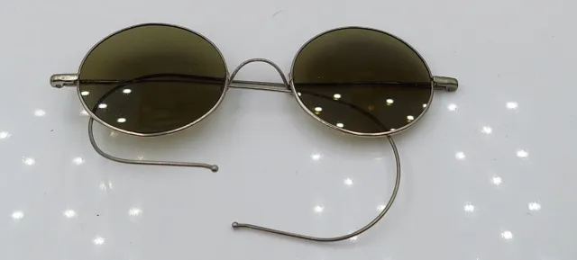 Vintage Willson Gray Round Metal Sunglasses Frames