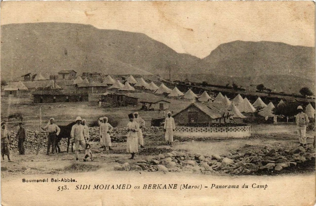 CPA AK Sidi Mohamed ou Berkane Panorama du Camp MAROC (688448)