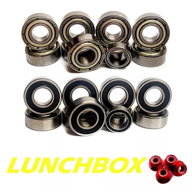 Bearing Set for TAMIYA LUNCH BOX COMPLETE 10 Rubber/Metal Hop up Upgrade