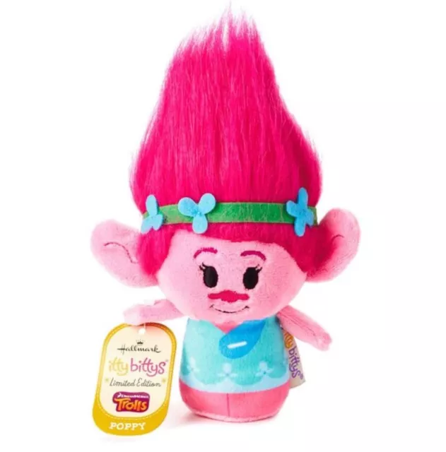 Poppy Hallmark itty bitty bittys  Dreamworks Trolls Limited Edition Pink  Branch 2