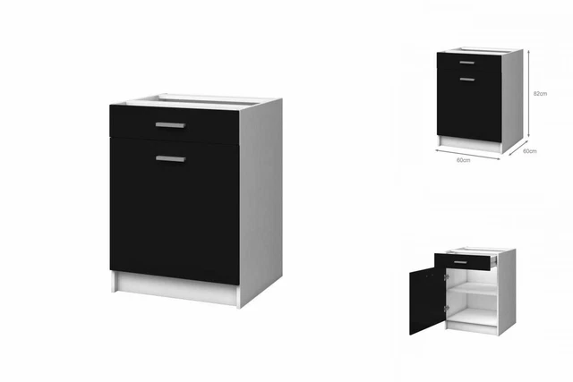 Mobili ausiliari 60 cm bianco tappetino posteriore armadio da cucina armadio lavandino