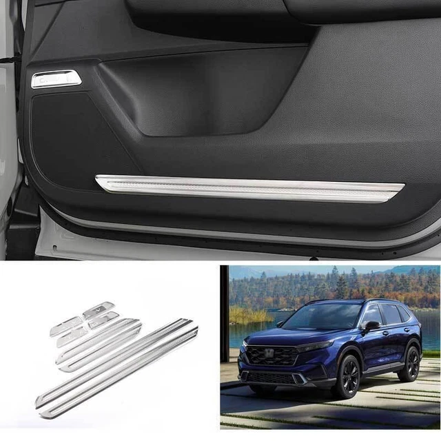 FOR HONDA CRV CRV 20232024 Silver Steel Inner Door Panel Strip Cover