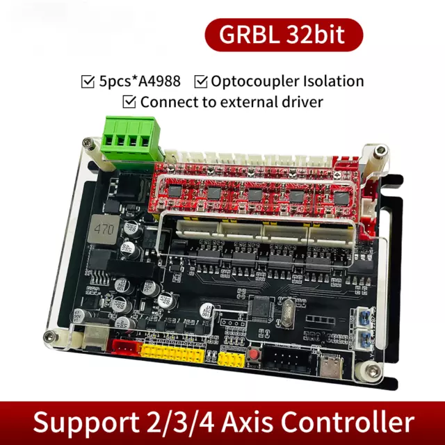 LUNYEE GRBL 4Axis Stepper Motor Controller Control Board For CNC Laser Engraver