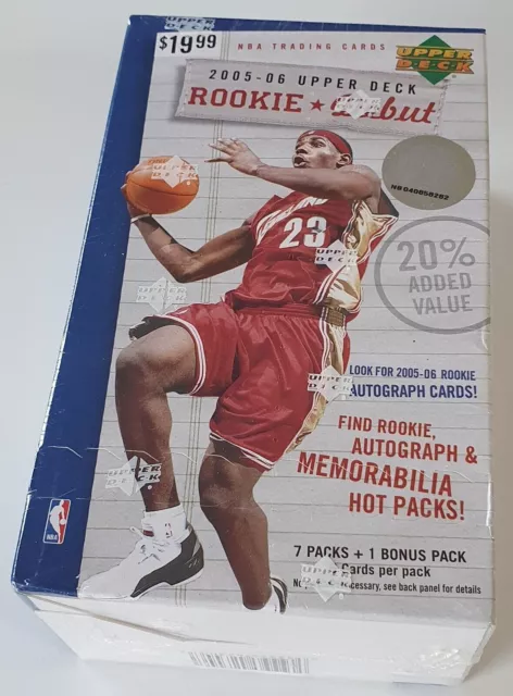 2005 Upper Deck Rookie Debut NBA Basketball 8 Pack Box - Factory Sealed