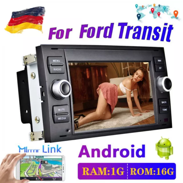 Android 13.0 Autoradio Für Ford Focus Transit S/C-Max Kuga Mondeo GPS Navi BT FM
