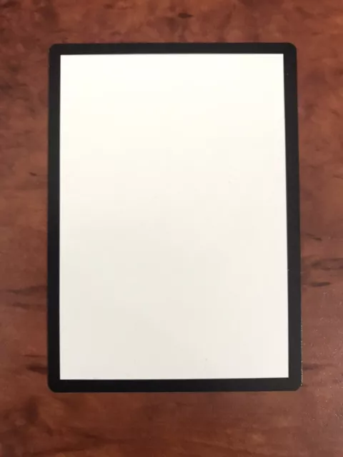 mtg blank card misprint (PD 13) Magic The Gathering RARE MISPRINT Blank Card MTG
