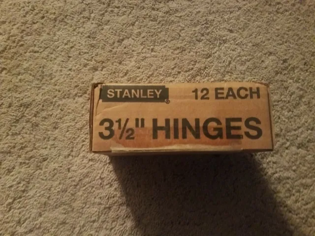 Stanley  3 1/2" 12 Pack Hinges
