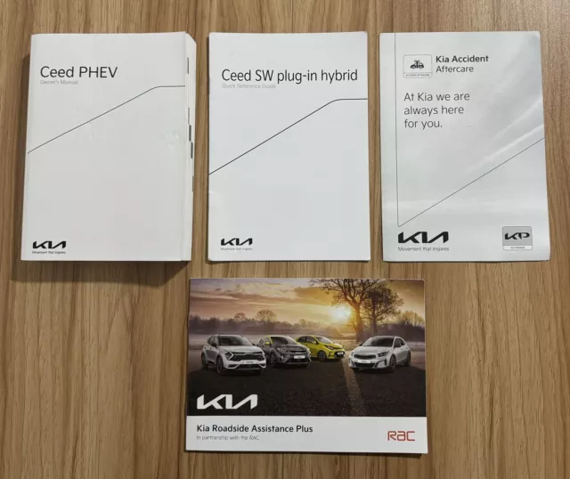 Genuine Kia Ceed Phev Owners Manual Handbooks 2020~2024