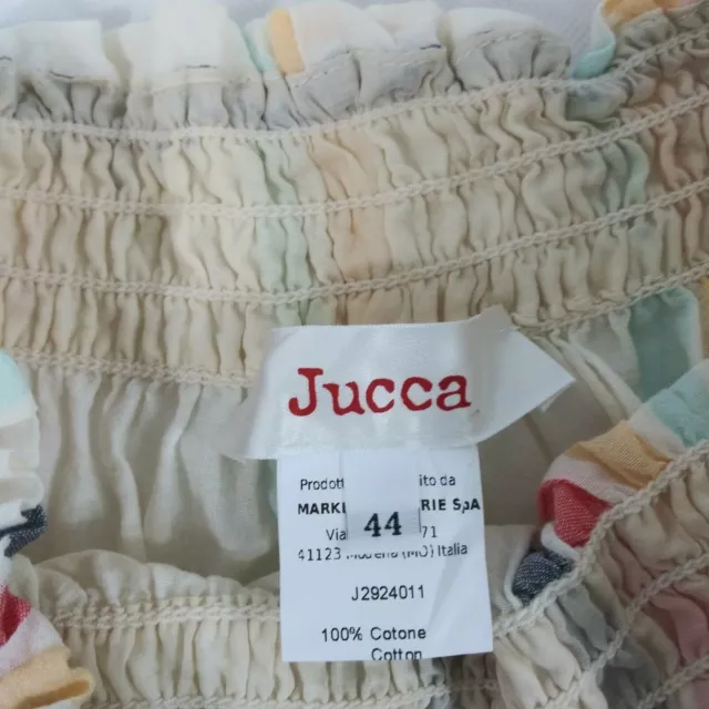 Jucca size 44 Pant Women's Summer Casual Striped Italy design Code J2924011 2