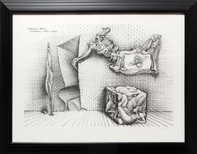 Hans Bellmer,Souterrain N º 13 , Litografía Sobre Bfk Rives, Firmada y Numerada