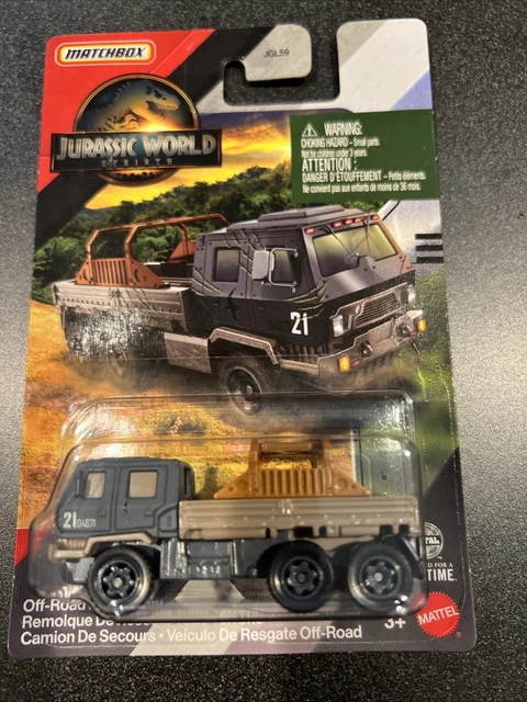Set Completo Matchbox 2025 Jurassic Park World Rebirth Silver Series, 9 Auto, Scala 1:64