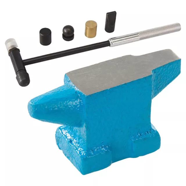 Jewellery Mini Anvil & Hammer Jewellers Craft Soft Tool Set, Brass Shaping Heads