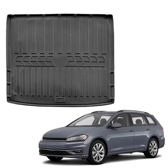 Tapis De Coffre Pour Kia Rio 5P Berlina (depuis 2017) - Noir, Antidérapant, Bords Hauts - Protection Complète