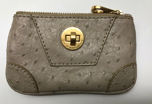 Marc For Marc Jacobs Textured Leather Wallet Key Chain Coin Purse Every Day Marc For Marc Jacobs Textured Leather Wallet Key Chain Coin Purse Every Day