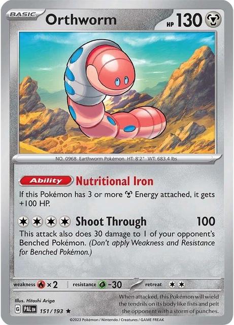 Orthworm (151/193) (Holo) Paldea Evolved - Pokemon TCG [Near Mint]