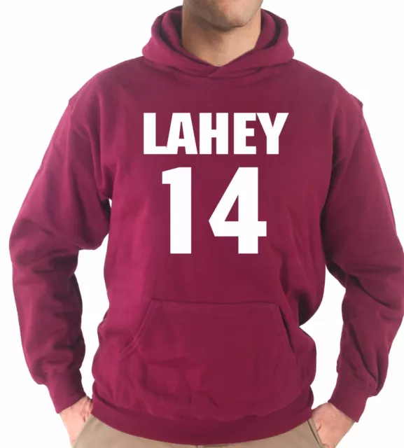 Felpa Con Cappuccio KJ1606 Lahey 14 Beacon Hills Lacrosse Est. 2011 Wolf