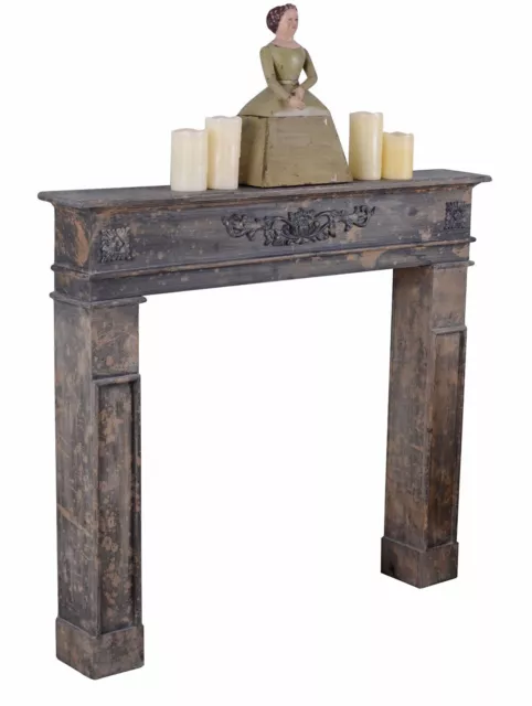 Romantique Console de la Cheminée Habillage Shabby Chic Décorative Manteau