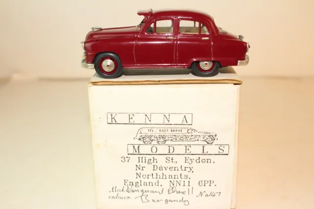 Kenna White Metal Models, 1950's Vanguard Sedan, 1:43 Scale