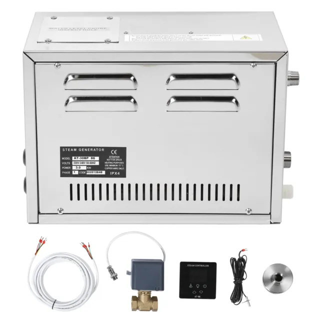 (AT-30B) 3KW generador de vapor ducha de vapor descalcificación automática para sauna con