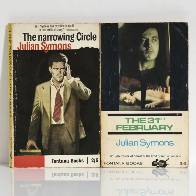 JULIAN SYMONS The Narrowing Circle + The 31st Of February - 1960s Fontana crime