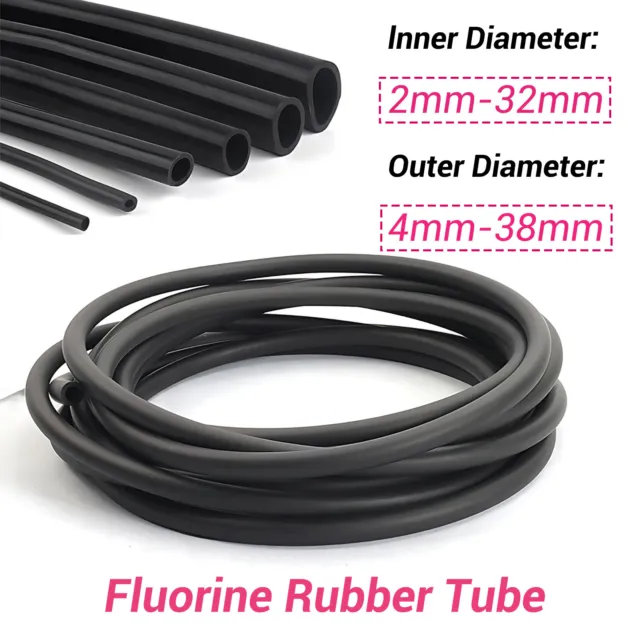 Fluorine Rubber Tube Fuel Hose Engine Petrol,Oil Line Fuel Pipe ID 2mm - 32mm