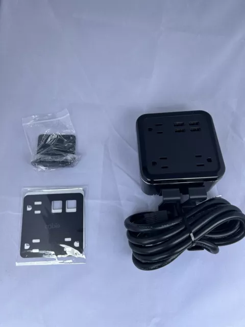 Brandstand Products Cubie 3 Power Outlets, 4 USB Ports, Mounting Bracket