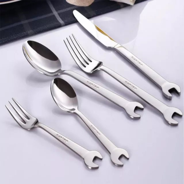 Set Dinnerware Set Tableware For Dinner Wrench Shape Fork Spoon Knife Set