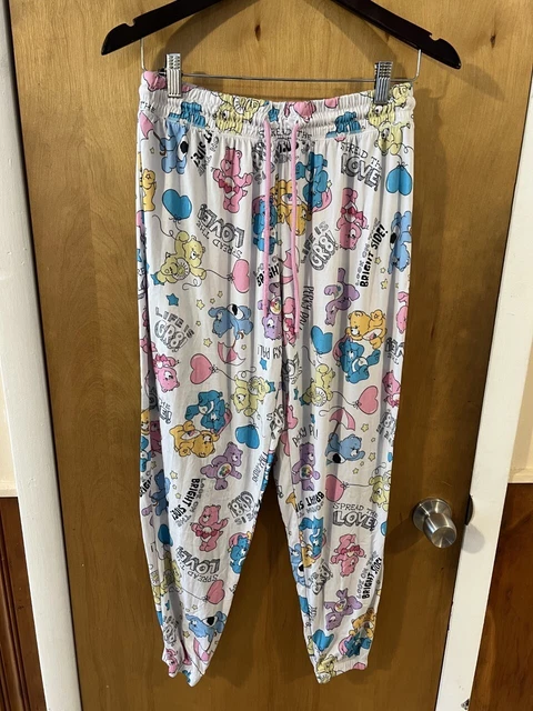 Briefly Stated Care Bears Women's Colorful Pajama PJ Sleep Pants - Large