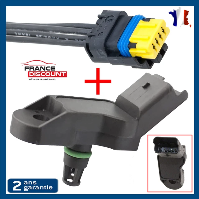 RIDEX Capteur Pression Admission 3947S0008 - Compatible Peugeot 206, 207, 307 | Avec Capteur Température
