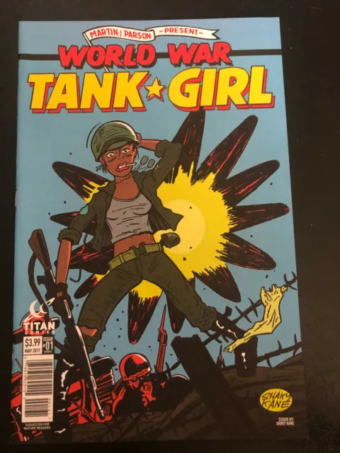 World War Tank Girl #1 Cover C Shaky Kane Variant Titan Comics 2017 NM