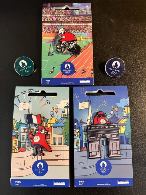 Pin's Broche Air France - Jeux Olympiques Paris 2024 - Édition Variante - France