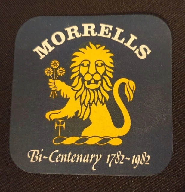 VINTAGE 1980er BIERMATTE ~ MORRELLS BRAUEREI OXFORD ~ 200 ALE ZWEIHUNDERTJAHRJAHRE 1782-1982