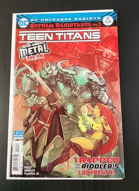 DC COMICS Teen Titans # 12 2nd Print Variant 1st appearance Batman Who Laughs