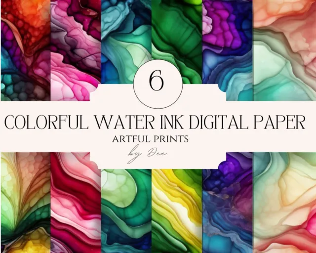 water ink/ Alcohol ink digital paper download| 12x12 jpeg download| 300dpi|