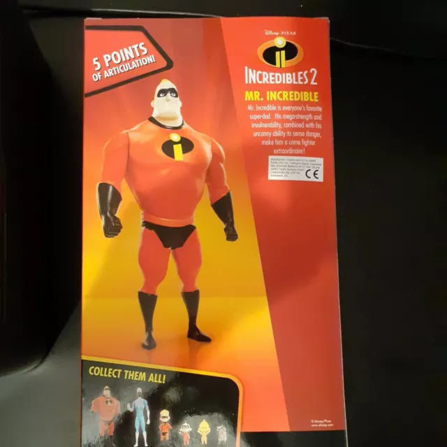 Disney Pixar THE INCREDIBLES 2  MR. INCREDIBLE  11" figure Jakks Articulated NEW 2