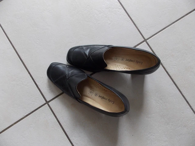 Escarpins Femme Sirmione Cuir Noir – Talon Cône 2,5-5 Cm – Pointure 36