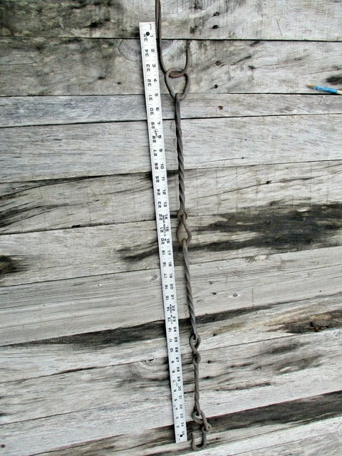 Antique Ornate Cast Iron Plant Hanger-39"