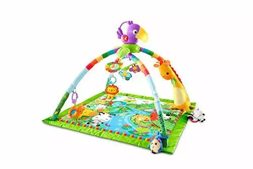 Fisher-Price GXC35 - Rainforest Erlebnisdecke mit Musik und Lichtern Spieldecke