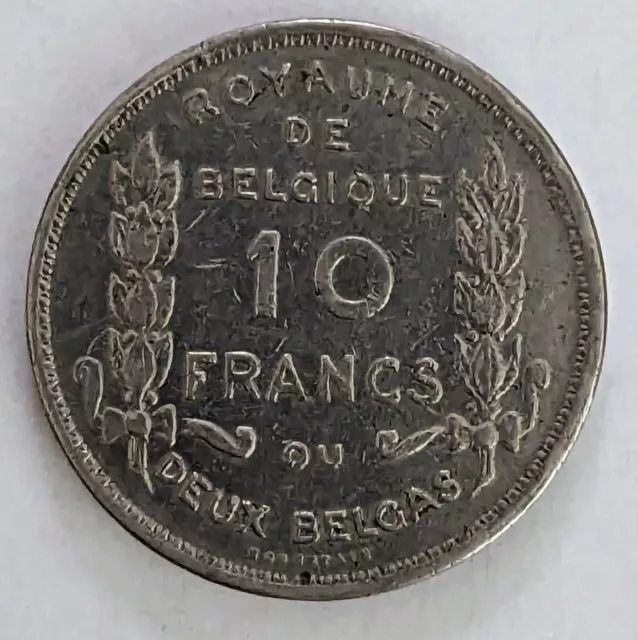 Belgische 10-Franken-Münze 100. Jahrestag der belgischen Unabhängigkeit 1830-1930 Deux Belgas 2