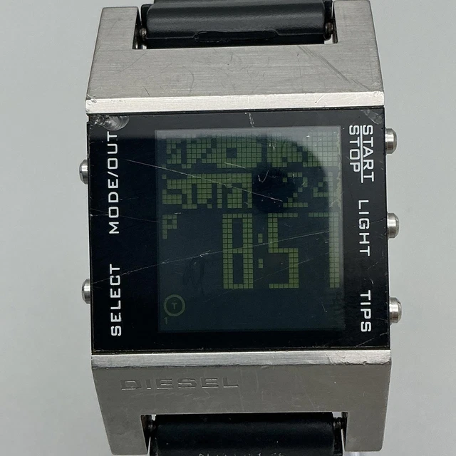 Diesel DZ-7023 Mens Watch 33mm Black Digital Backlight Chronograph New Battery Diesel DZ-7023 Mens Watch 33mm Black Digital Backlight  main image 2