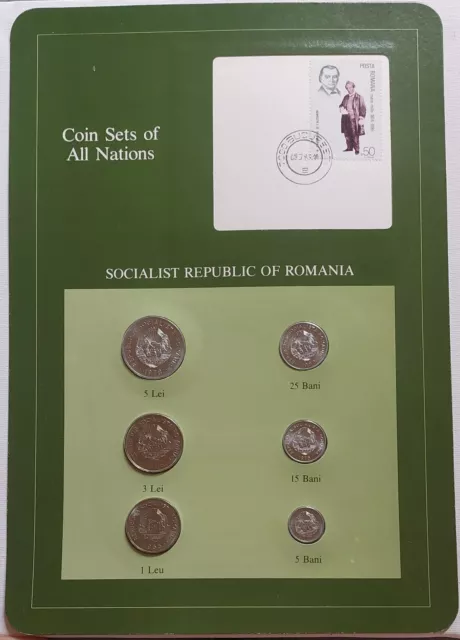 Coin Sets Of All Nations,kursmünzensatz Romania UNC  Rumänien 1966-1982